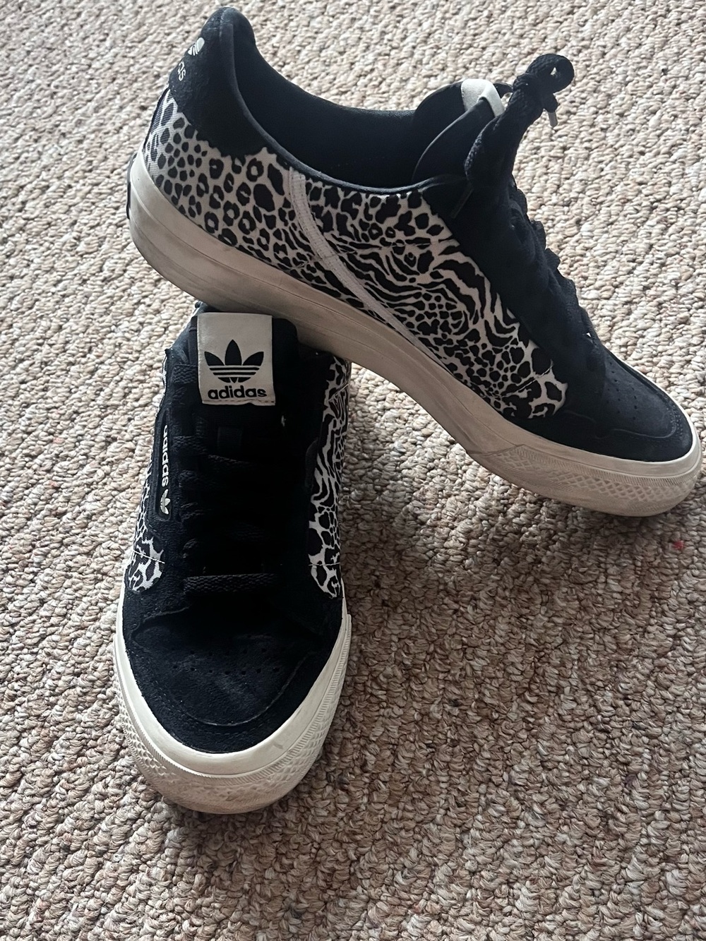adidas Originals Continental 80 Vulc Leopard Print Sneakers fits 9.5 10 Rare